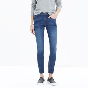 Madewell 9” high riser skinny crop jeans